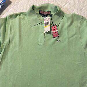 NWT Vineyard Vines Women’s Green Polo Shirt Size Medium